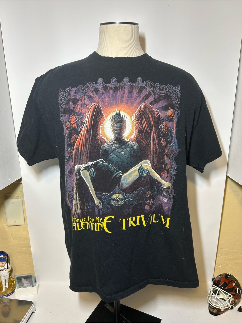Trivium x Bullet For My Valentine Black Graphic Band Tee authentic
